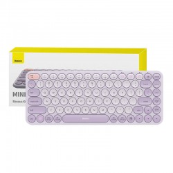 Ασύρματο Πληκτρολόγιο Baeus Wireless Keyboard Tri-Mode K01A Purple 
