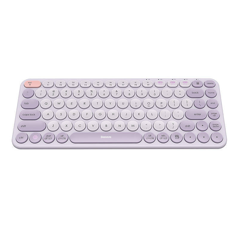 Ασύρματο Πληκτρολόγιο Baeus Wireless Keyboard Tri-Mode K01A Purple 