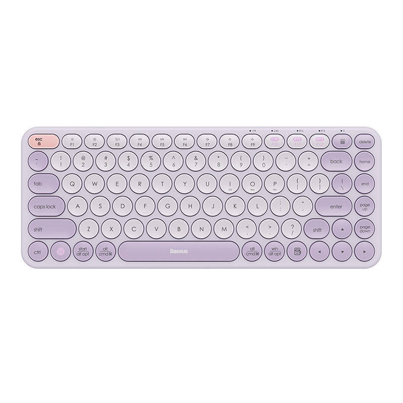 Ασύρματο Πληκτρολόγιο Baeus Wireless Keyboard Tri-Mode K01A Purple 