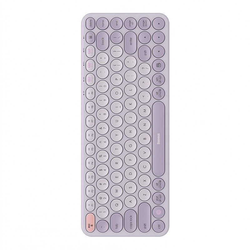 Ασύρματο Πληκτρολόγιο Baeus Wireless Keyboard Tri-Mode K01A Purple 