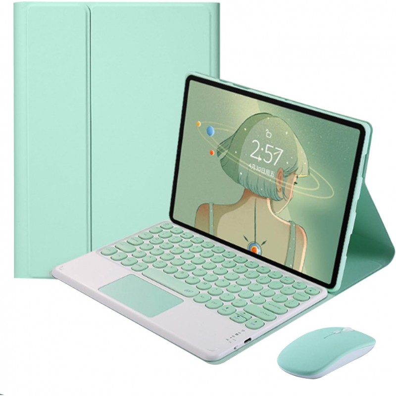 Θήκη Πληκτρολογίου & Keyboard QWERTY with TouchPad Lenovo Tab P11 2nd Gen 11.5" Green