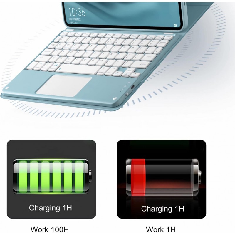 Θήκη Πληκτρολογίου & Keyboard QWERTY with TouchPad Lenovo Tab K11 11" Black
