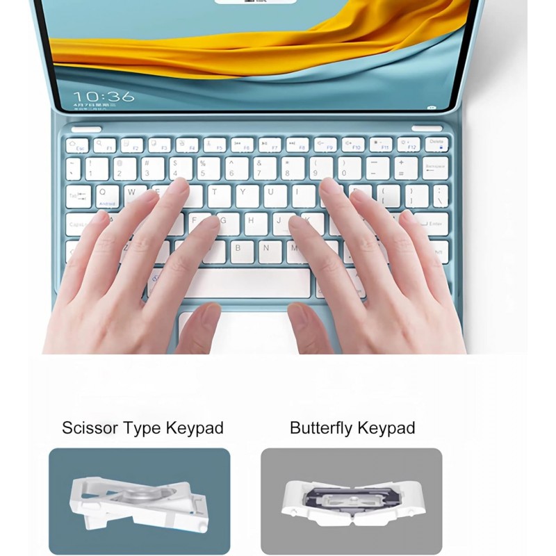 Θήκη Πληκτρολογίου & Keyboard QWERTY with TouchPad Lenovo Tab K11 11" Black