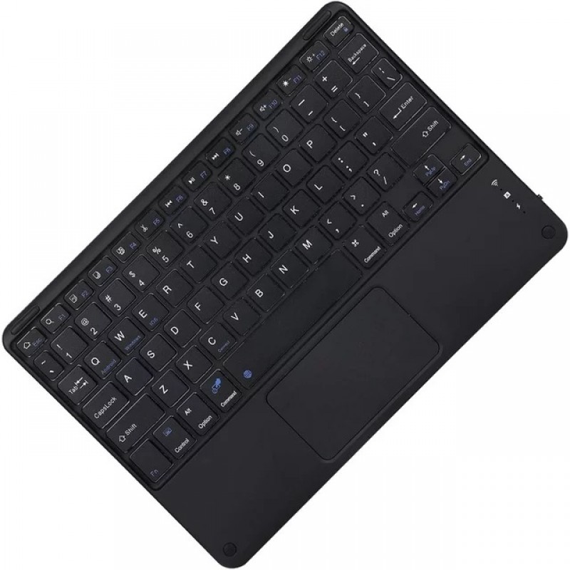 Θήκη Πληκτρολογίου/ Υποδοχή Γραφίδας & Keyboard QWERTY with TouchPad Apple iPad 10.2" (19/20/21) Black
