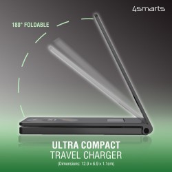 Ασύρματος Φορτιστής 4smarts Ultimag Lucid Trifold 15W Wireless Charger Grey (iOS) (Android)