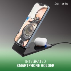 Ασύρματος Φορτιστής 4smarts Ultimag Lucid Trifold 15W Wireless Charger Grey (iOS) (Android)