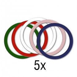 Ανταλλακτικές πλάκες 4smarts Metal Ring UltiMAG  Colorful (5 τμχ)