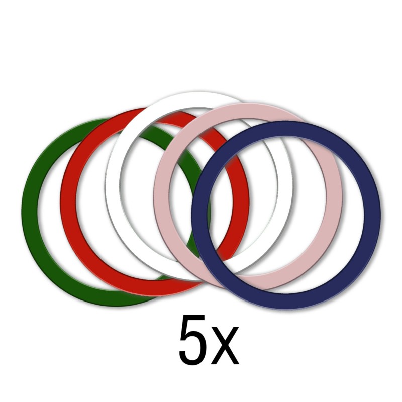 Ανταλλακτικές πλάκες 4smarts Metal Ring UltiMAG  Colorful (5 τμχ)