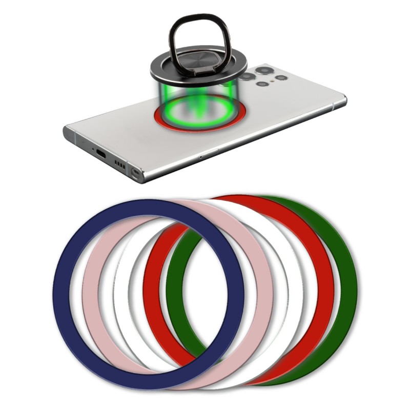 Ανταλλακτικές πλάκες 4smarts Metal Ring UltiMAG  Colorful (5 τμχ)