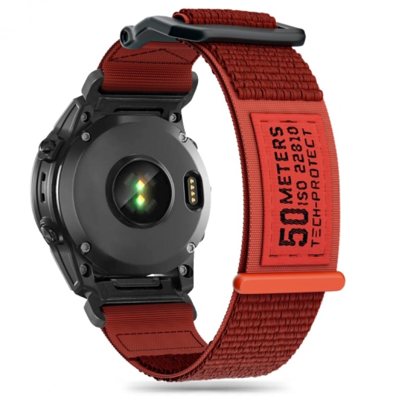 Ανταλλακτικό λουράκι QuickFit Tech-Protect Scout Garmin Fenix 3/5x/3HR/5X Plus/6x/6x Pro/7x / 8 (51mm) Smoothband Orange (26mm)