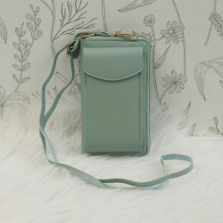 Τσάντα Crossbody Leather Wallet Phone Bag Mint