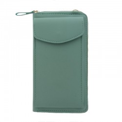 Τσάντα Crossbody Leather Wallet Phone Bag Mint