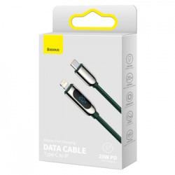 Καλώδιο Baseus Display Braided Type-C to Lightning PD 20W (CATLSK-06) Green