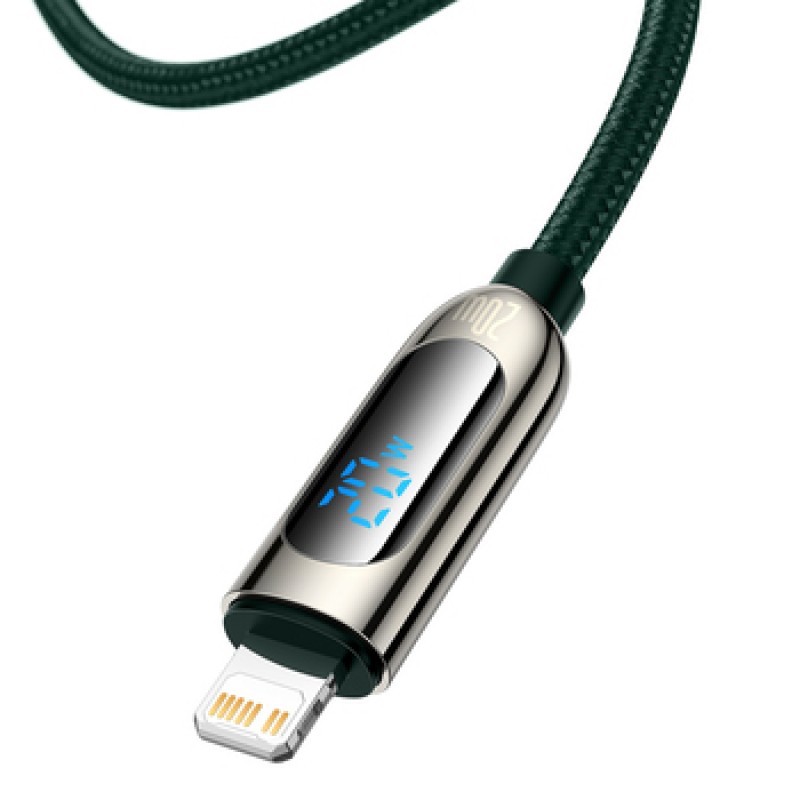 Καλώδιο Baseus Display Braided Type-C to Lightning PD 20W (CATLSK-06) Green