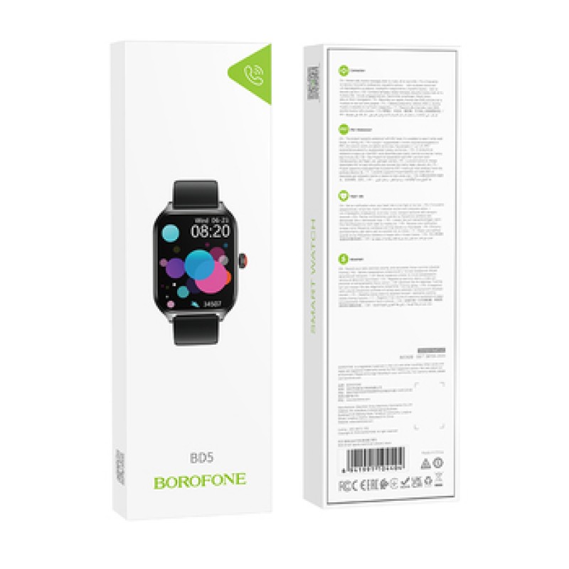 Smartwatch Borofone BD5 Black Smartwatch Borofone BD5 Black