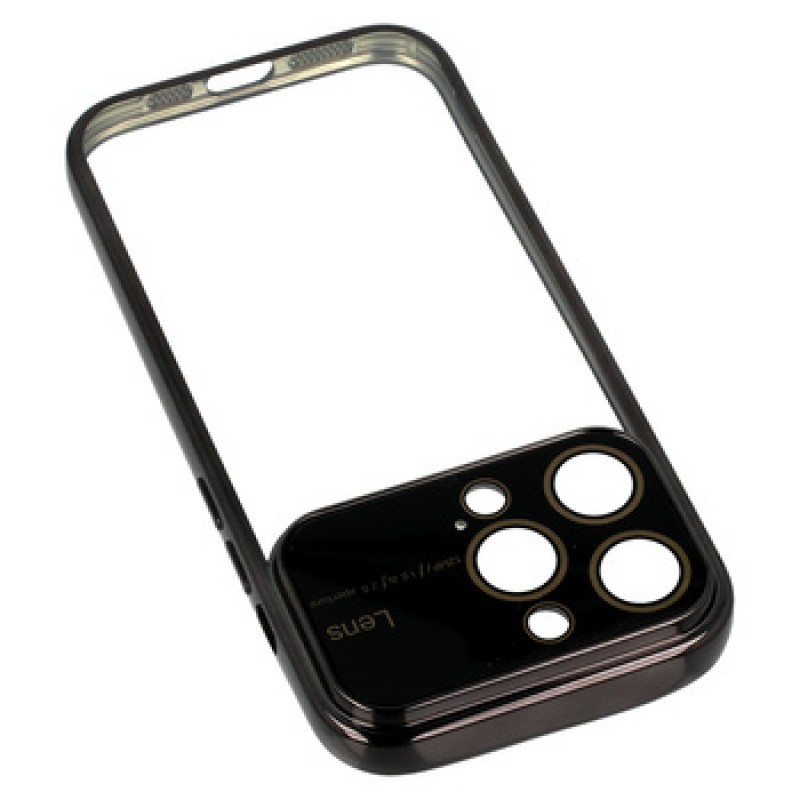 Θήκη Electro Lens Case Apple iPhone 15 Pro Max (6.7") Clear/Black