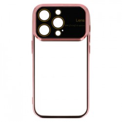 Θήκη Electro Lens Case Apple iPhone 15 (6.1") Clear/Rose Gold