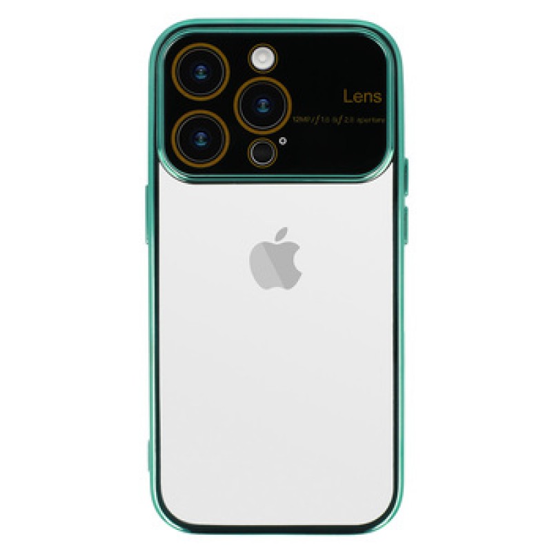 Θήκη Electro Lens Case Apple iPhone 15 Pro Max (6.7") Clear/Turquoise