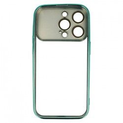 Θήκη Electro Lens Case Apple iPhone 15 Pro Max (6.7") Clear/Turquoise