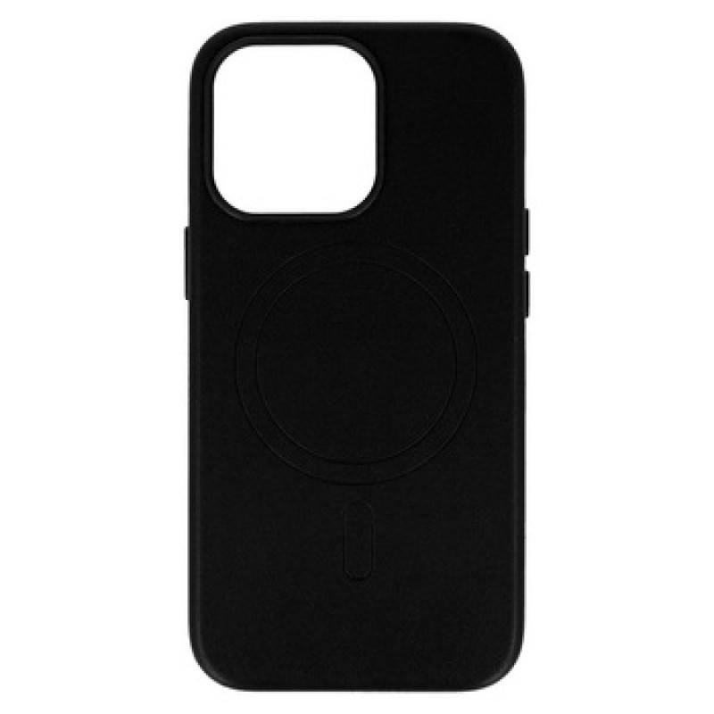 Θήκη Leather with Magsafe Apple iPhone 13 (6.1") Black