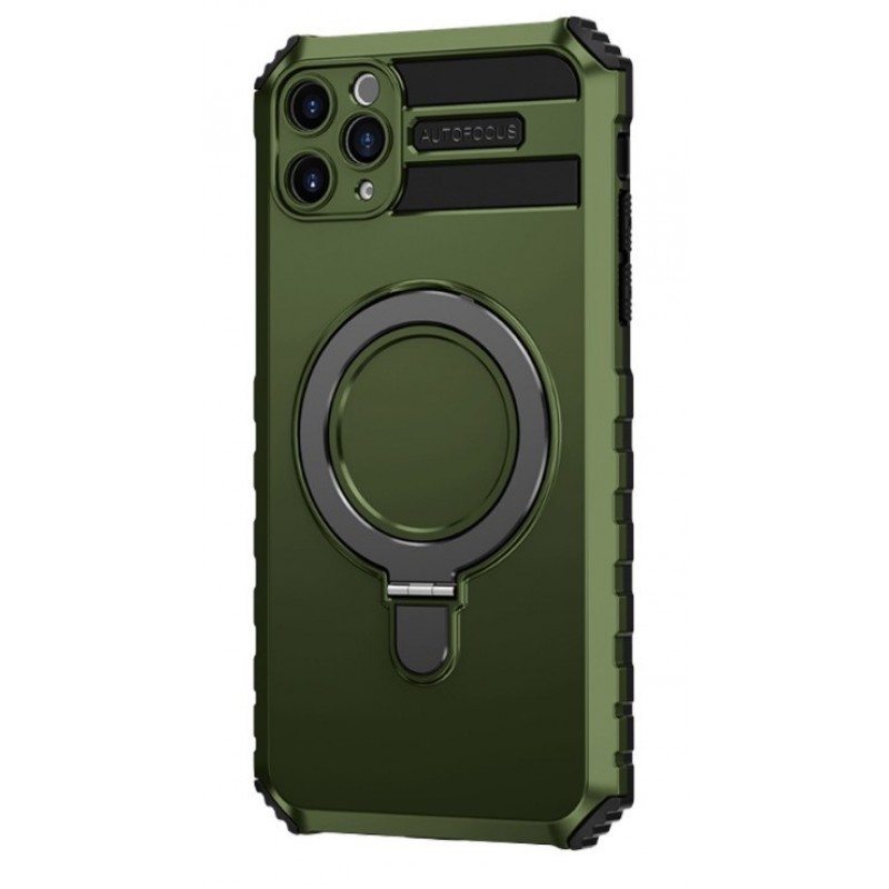 Θήκη Tel-Protect Armor Magsafe Metal Ring Case Apple iPhone 11 Pro Max (6.5") Green