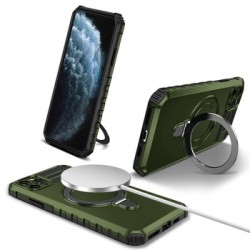 Θήκη Tel-Protect Armor Magsafe Metal Ring Case Apple iPhone 11 Pro Max (6.5") Green