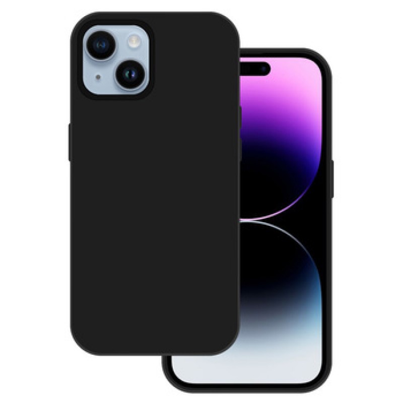 Θήκη Tel-Protect Silicone Premium Apple iPhone 15 (6.1") Black 