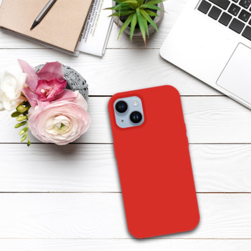 Θήκη Tel-Protect Silicone Premium Apple iPhone 15 (6.1") Red