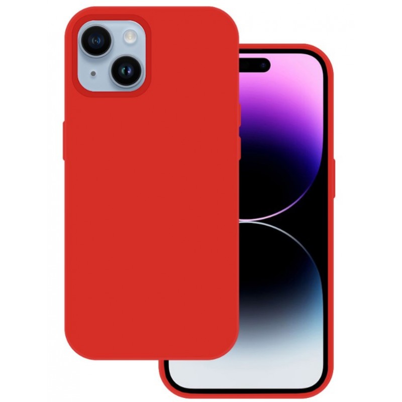 Θήκη Tel-Protect Silicone Premium Apple iPhone 15 (6.1") Red