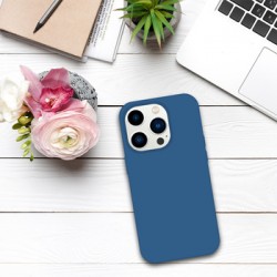 Θήκη Tel-Protect Silicone Premium Apple iPhone 15 Pro Max (6.7") Navy Blue