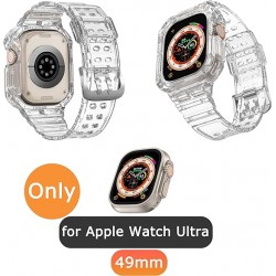 Ανταλλακτικό Λουράκι & Θήκη Rugged Armor Apple Watch Ultra (49mm) Transparent