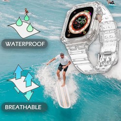 Ανταλλακτικό Λουράκι & Θήκη Rugged Armor Apple Watch Ultra (49mm) Transparent