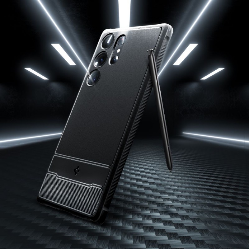 Θήκη Spigen Rugged Armor Samsung Galaxy S23 Ultra 5G S918 Matte Black (ACS05613)