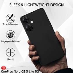 Θήκη  Liquid Silicone Case Oneplus Nord CE 3 Lite 5G Black
