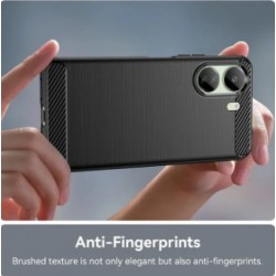 Θήκη TPU Carbon Fiber Brushed Xiaomi Redmi 13C / Poco C65 Black