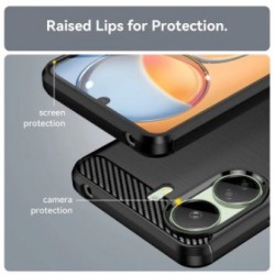 Θήκη TPU Carbon Fiber Brushed Xiaomi Redmi 13C / Poco C65 Black