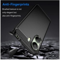 Θήκη TPU Carbon Fiber Brushed Xiaomi Redmi 13C / Poco C65 Black