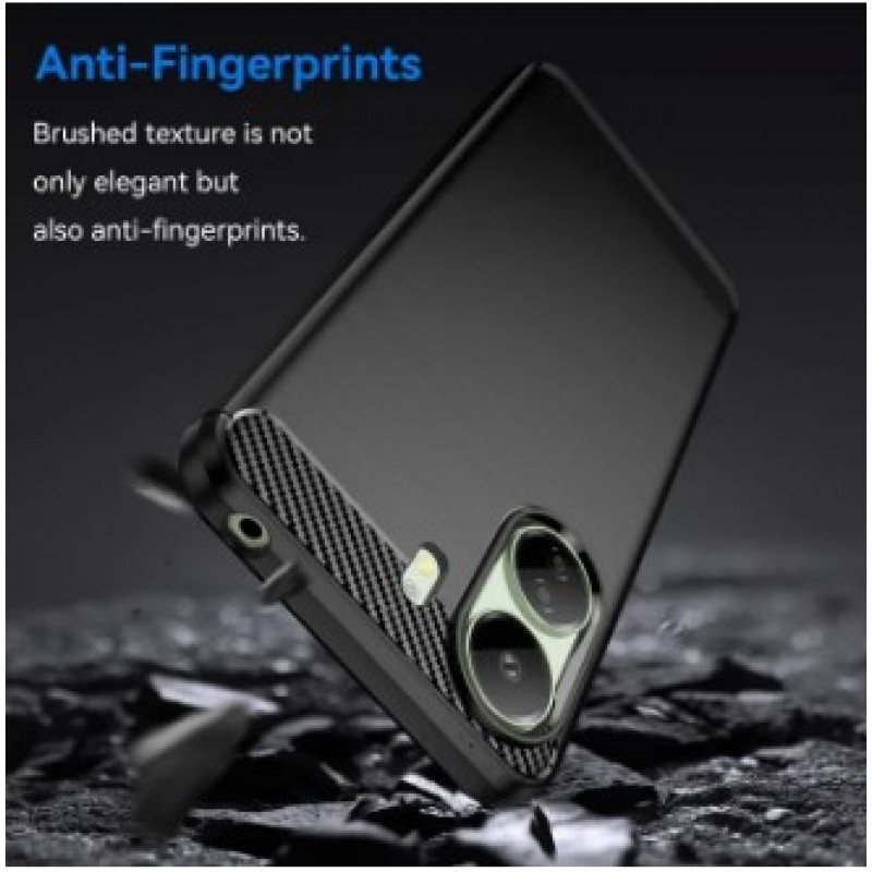 Θήκη TPU Carbon Fiber Brushed Xiaomi Redmi 13C / Poco C65 Black