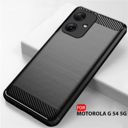 Θήκη TPU Carbon Fiber Brushed Motorola Moto G54 Black Θήκη TPU Carbon Fiber Brushed Motorola Moto G54 Black