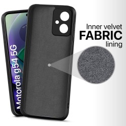 Θήκη  Liquid Silicone Case Motorola Moto G14 Black