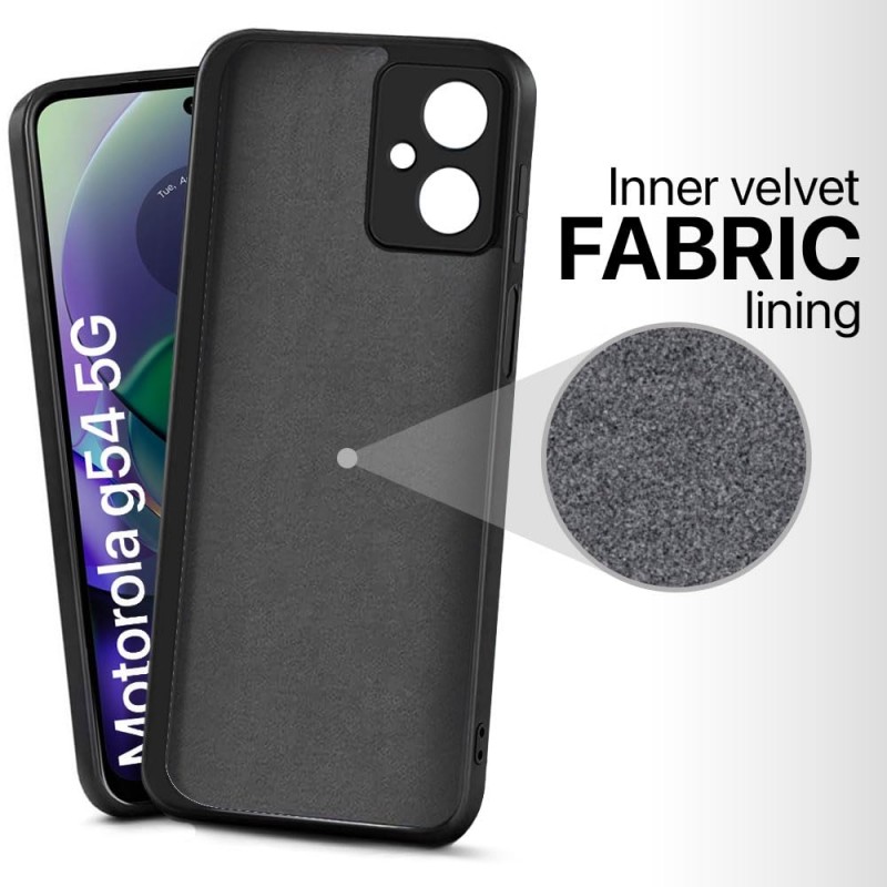 Θήκη  Liquid Silicone Case Motorola Moto G14 Black