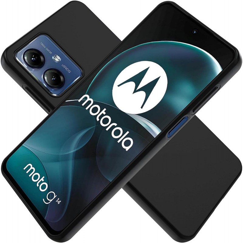 Θήκη  Liquid Silicone Case Motorola Moto G14 Black
