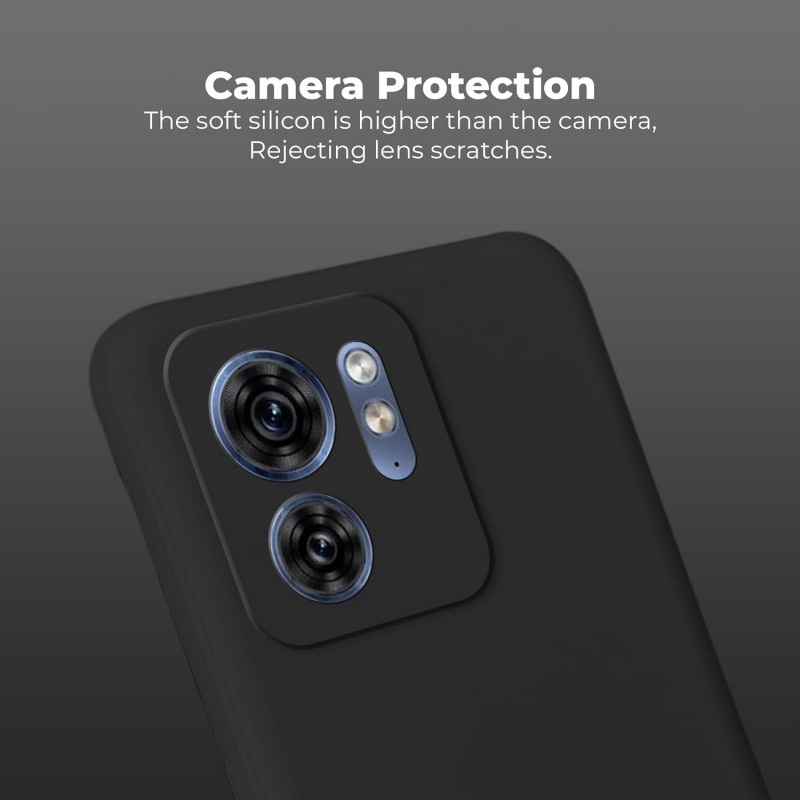 Θήκη  Liquid Silicone Case Motorola Edge 40 Black