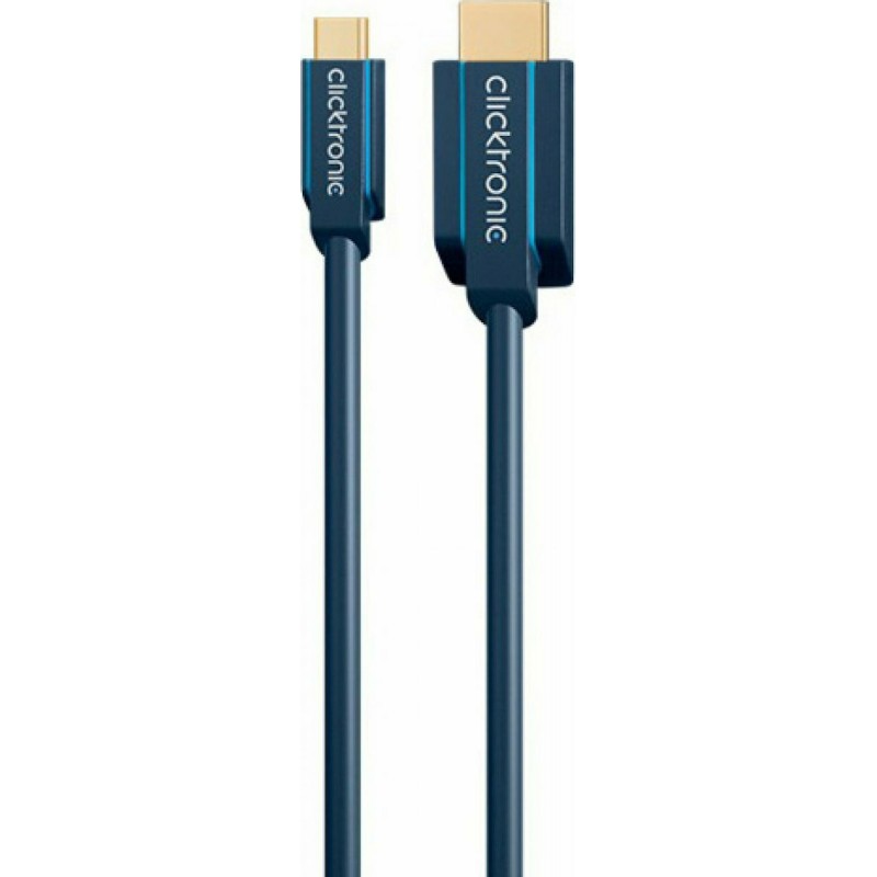 Καλώδιο Clicktronic HDMI to Type-C 1m Blue