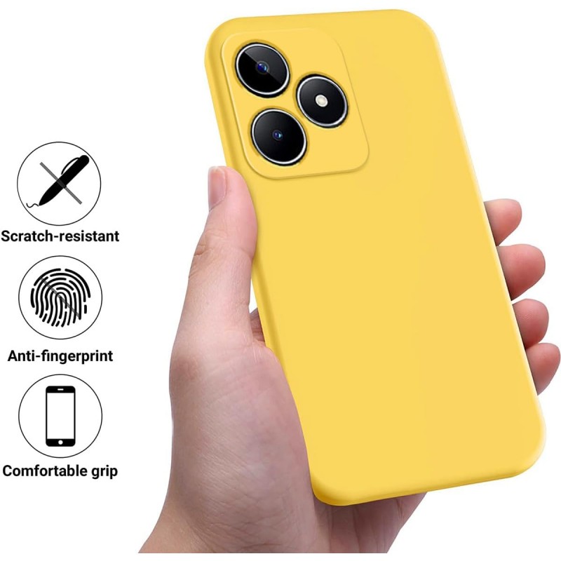 Θήκη Liquid Silicone Realme C63 / 61 Yellow
