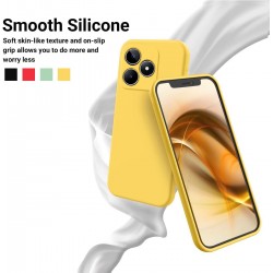 Θήκη Liquid Silicone Realme C63 / 61 Yellow