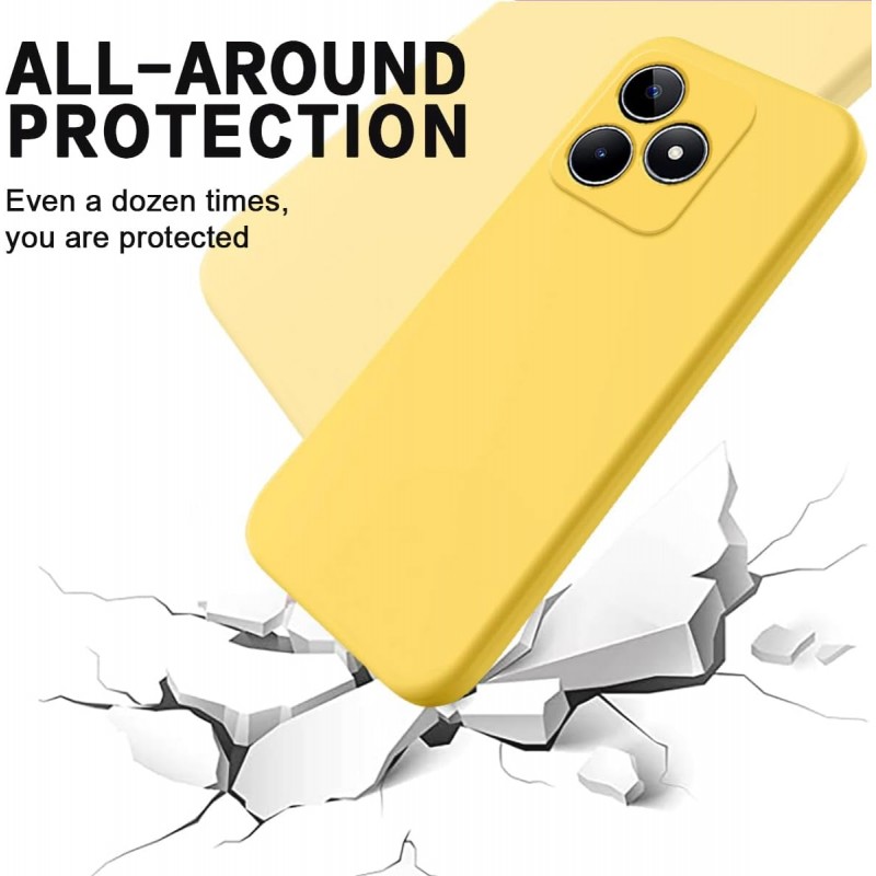 Θήκη Liquid Silicone Realme C63 / 61 Yellow