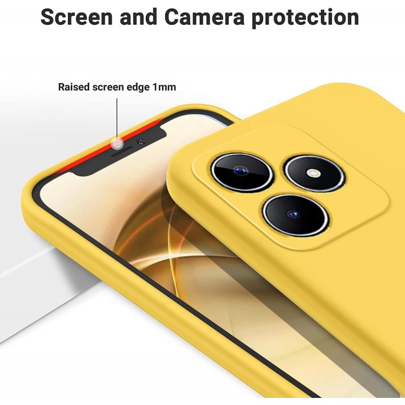 Θήκη Liquid Silicone Realme C63 / 61 Yellow
