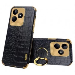 Θήκη Electroplated Crocodile Pattern with Kickstand Xiaomi Poco X7 Pro Black Θήκη Electroplated Crocodile Pattern with Kickstand Xiaomi Poco X7 Pro Black