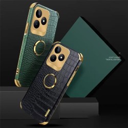 Θήκη Electroplated Crocodile Pattern with Kickstand Realme C53 / C51 Green